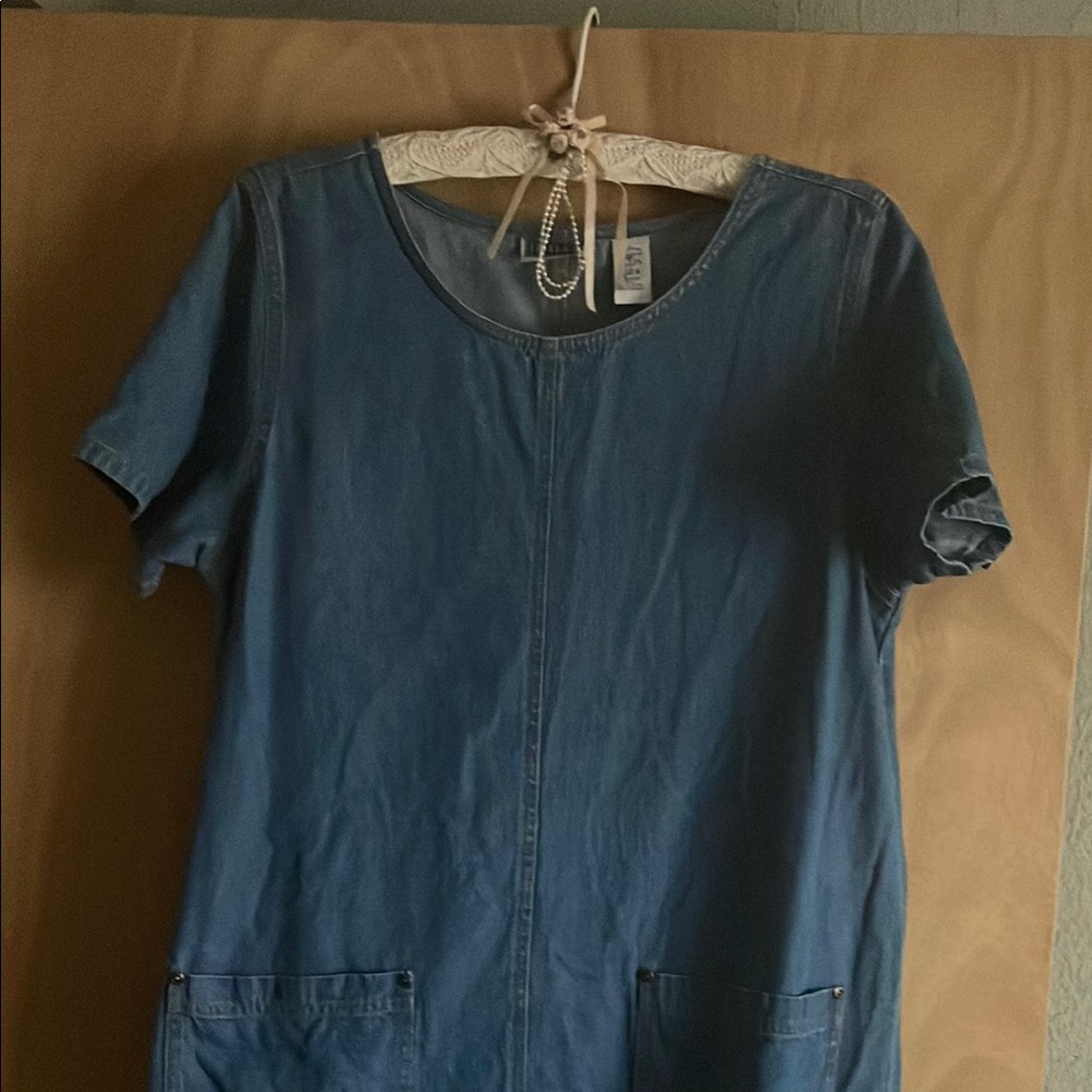 Denim Short Sleeve Dress